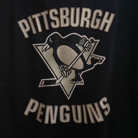 Pittsburgh penguins sweat jacket zip up embroidered like new size XL unisex - Picture 7 of 7